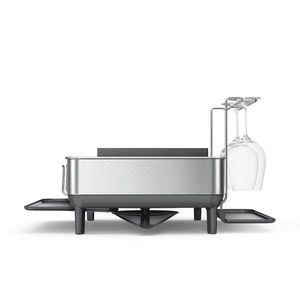 NEW! Simplehuman-Steel Frame Dishrack-Standard/Grey